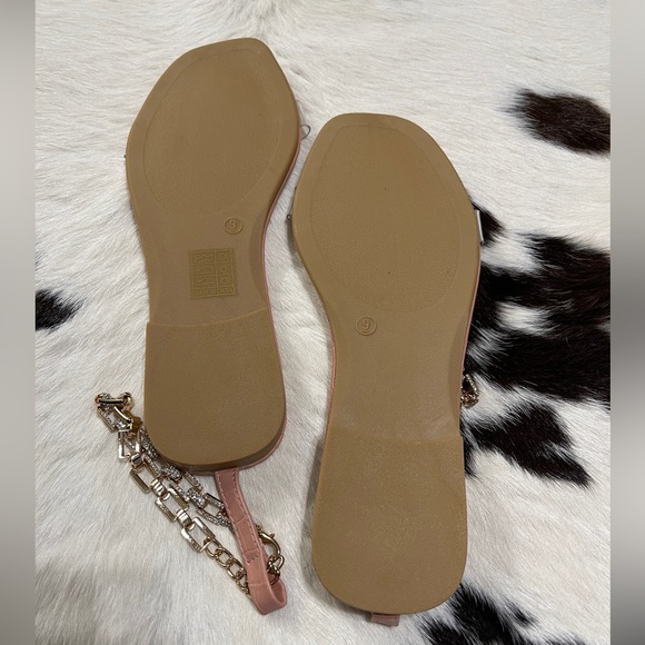 Shein Decor Ankle Wrap Sandals, Size 9 - Picture 3 of 3